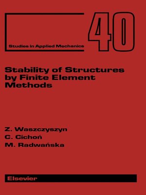 cover image of Stability of Structures by Finite Element Methods